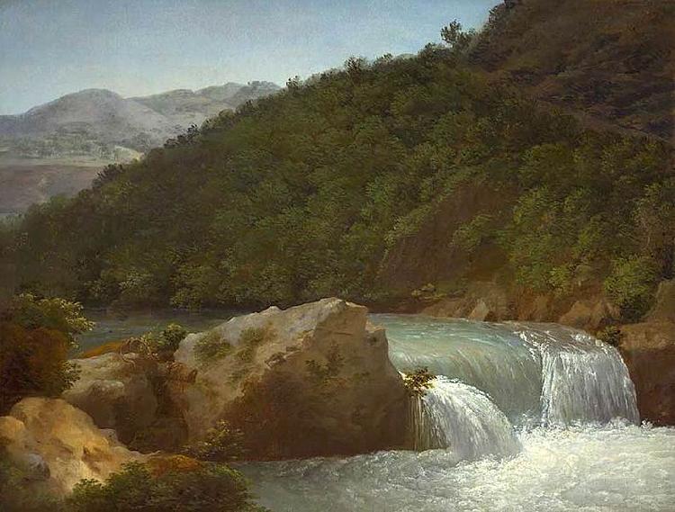 Jean-Joseph-Xavier Bidauld View of the Cascade of the Gorge near Allevard oil painting picture